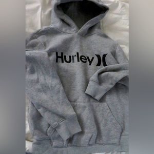 Boy’s Hurley Gray fleece Hoodie Size Youth Medium